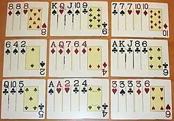 Standard Chinese poker hands

