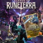 Gameplay from Legends of Runeterra LoR, showing champions like Yasuo and Ahri in an intense battle.